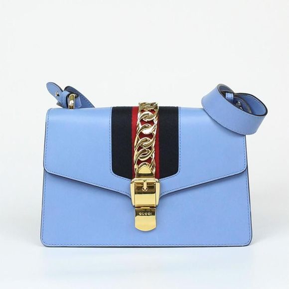 Gucci Sylvie BLUE Shoulder Bag - Picture 1 of 8